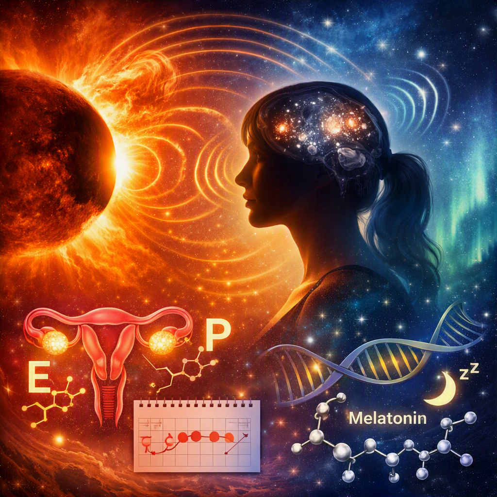 How Solar Events Influence Women’s Hormones, Cycles, and the Magnetite‑Driven Biology We Don’t Talk About