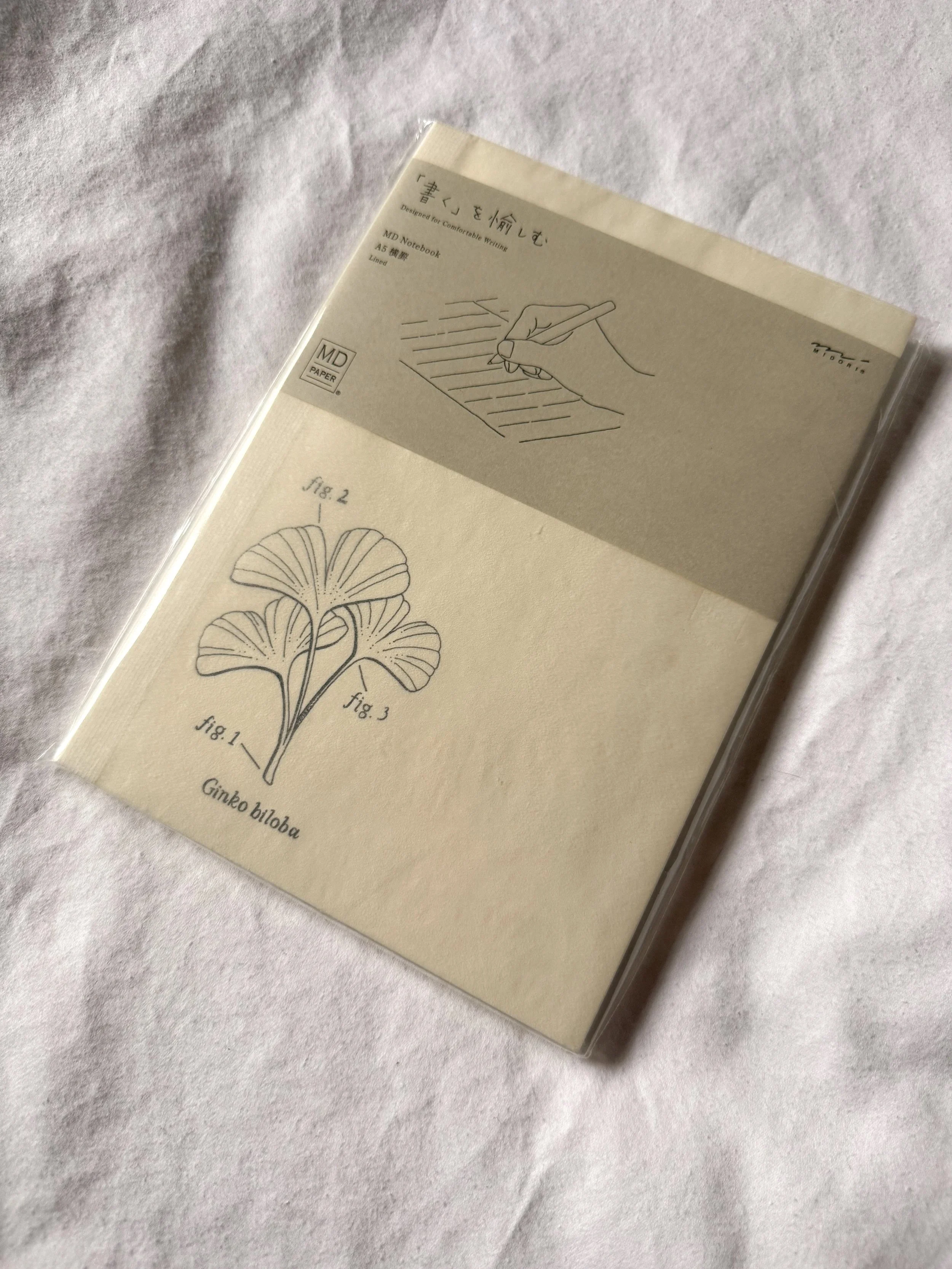 Midori Custom Notebook- Ginko Biloba
