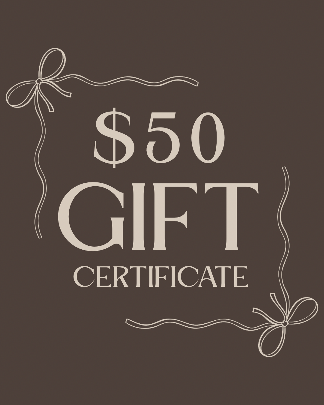 $50 Gift Certificate