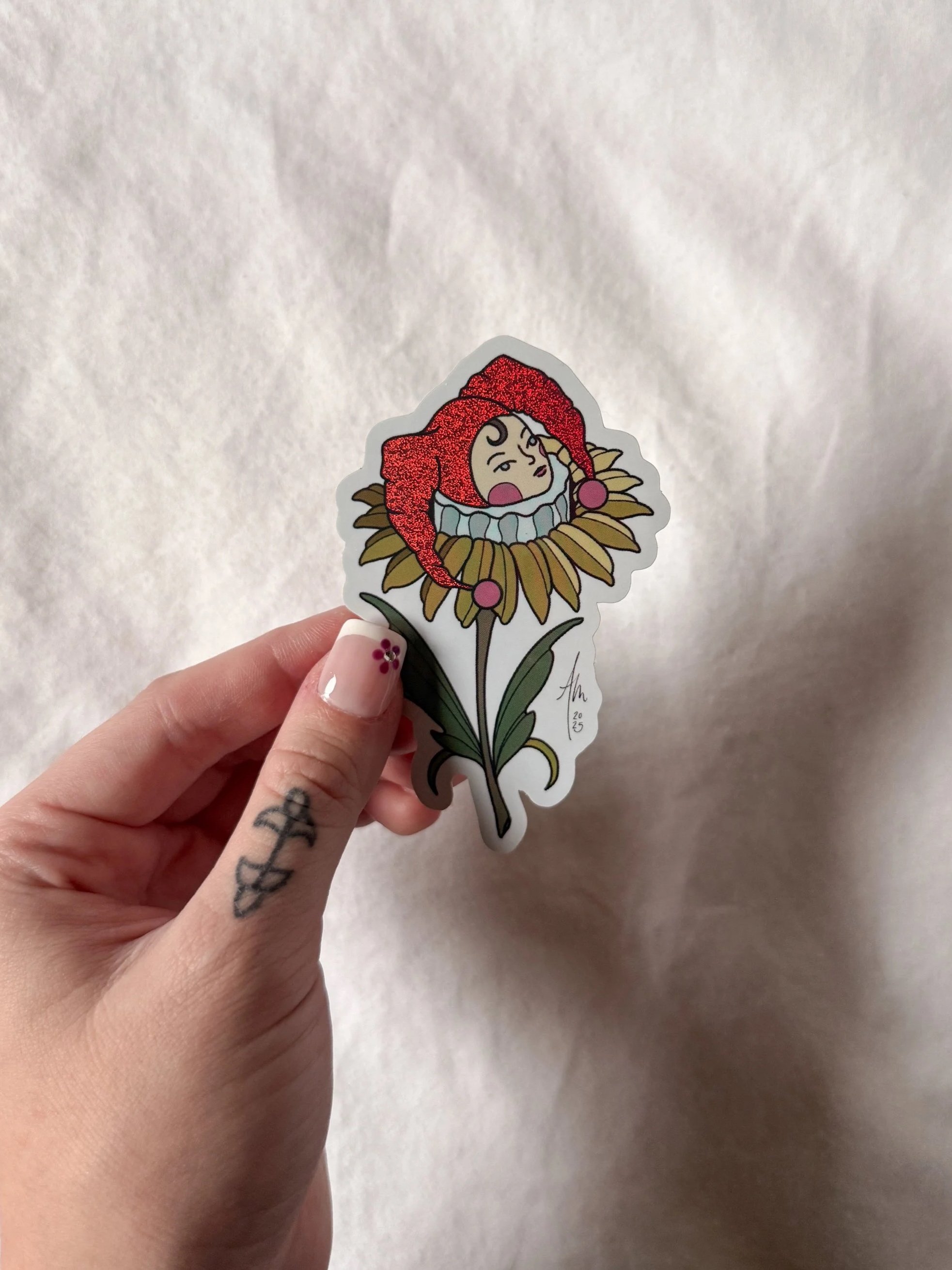 Sparkle Jester Sticker