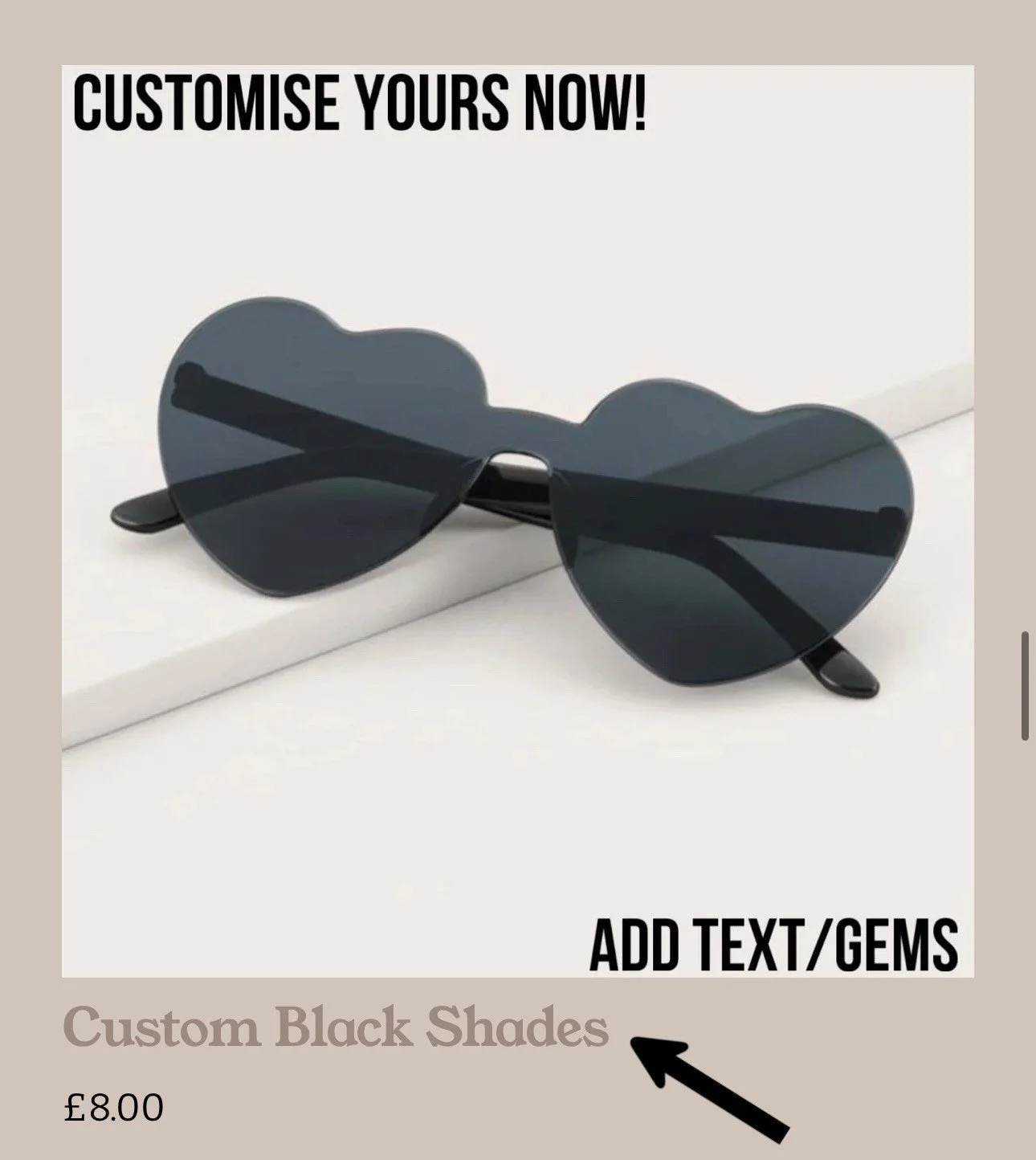 2. select colour of shades