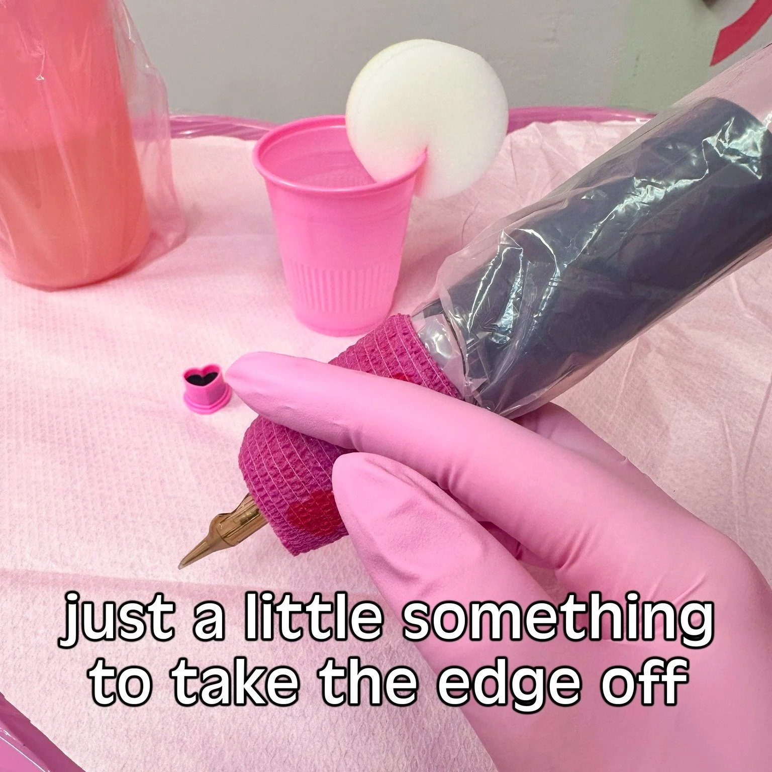 Happy hour starts when the stencil sets