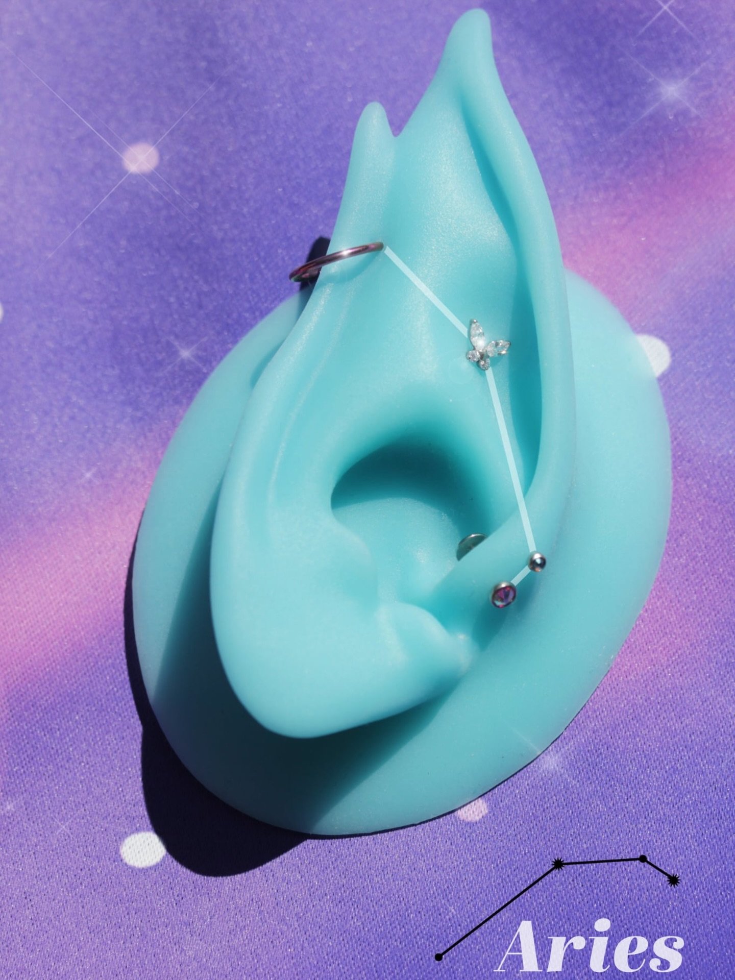 🌌Constellation Curation: Aries ♈ (1/12)

It&rsquo;s Aries season ♈ 
Marking the beginning of spring and a bold new beginning❤️✨
#piercings #curatedear #curatedpiercings #ariesseason #zodiac