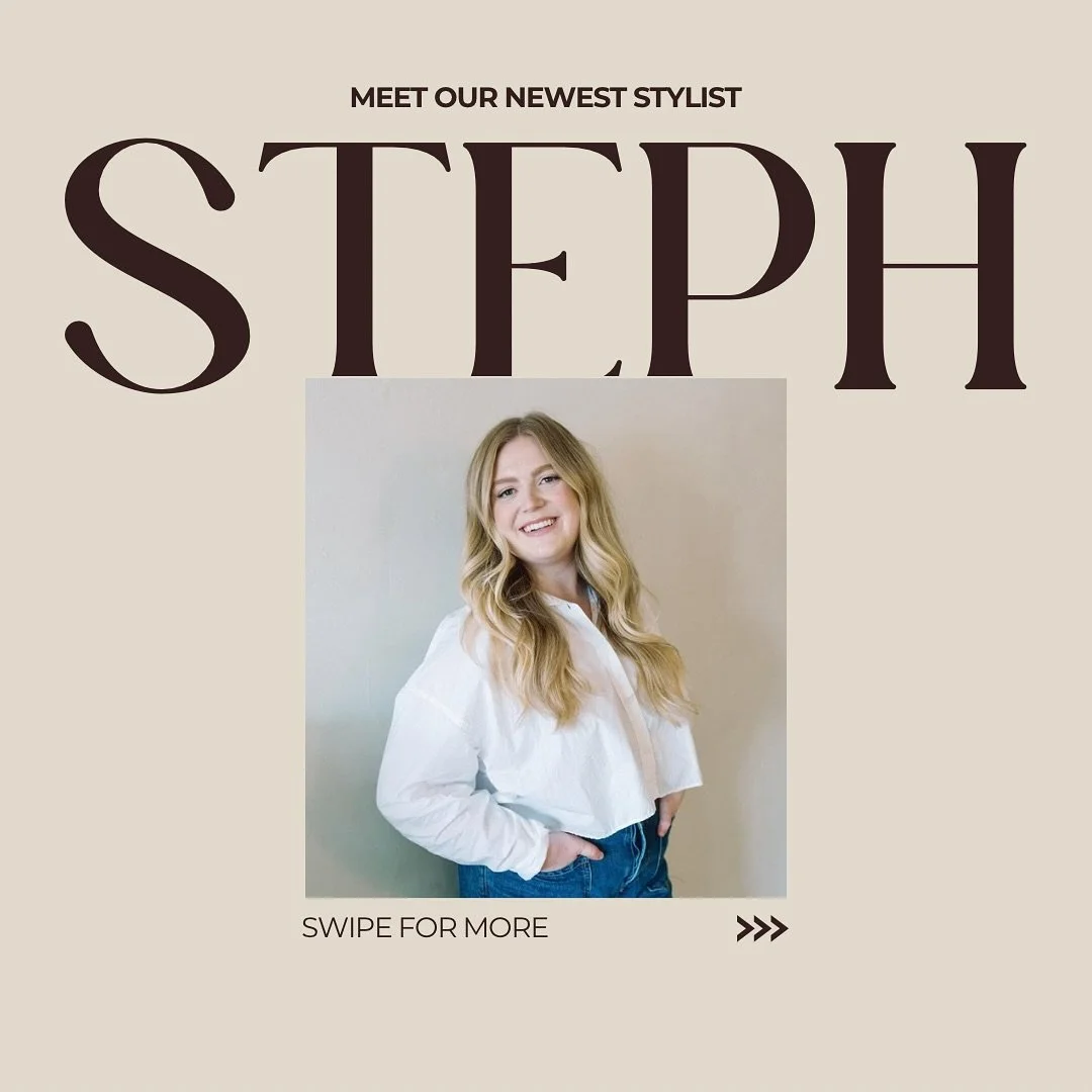 Introducing our newest stylist, @steph__joyce! She specializes in blonding, lived in dimensional color &amp; hair extensions! 

You can book with directly using the link in our bio!