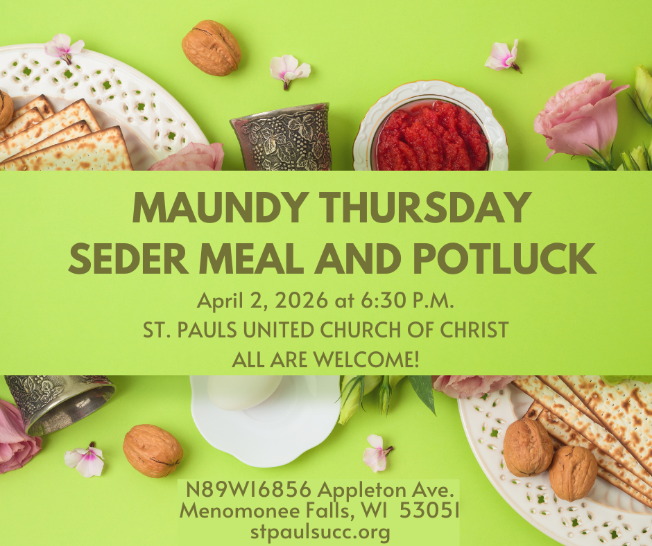 Maundy Thursday Seder and Potluck Dinner