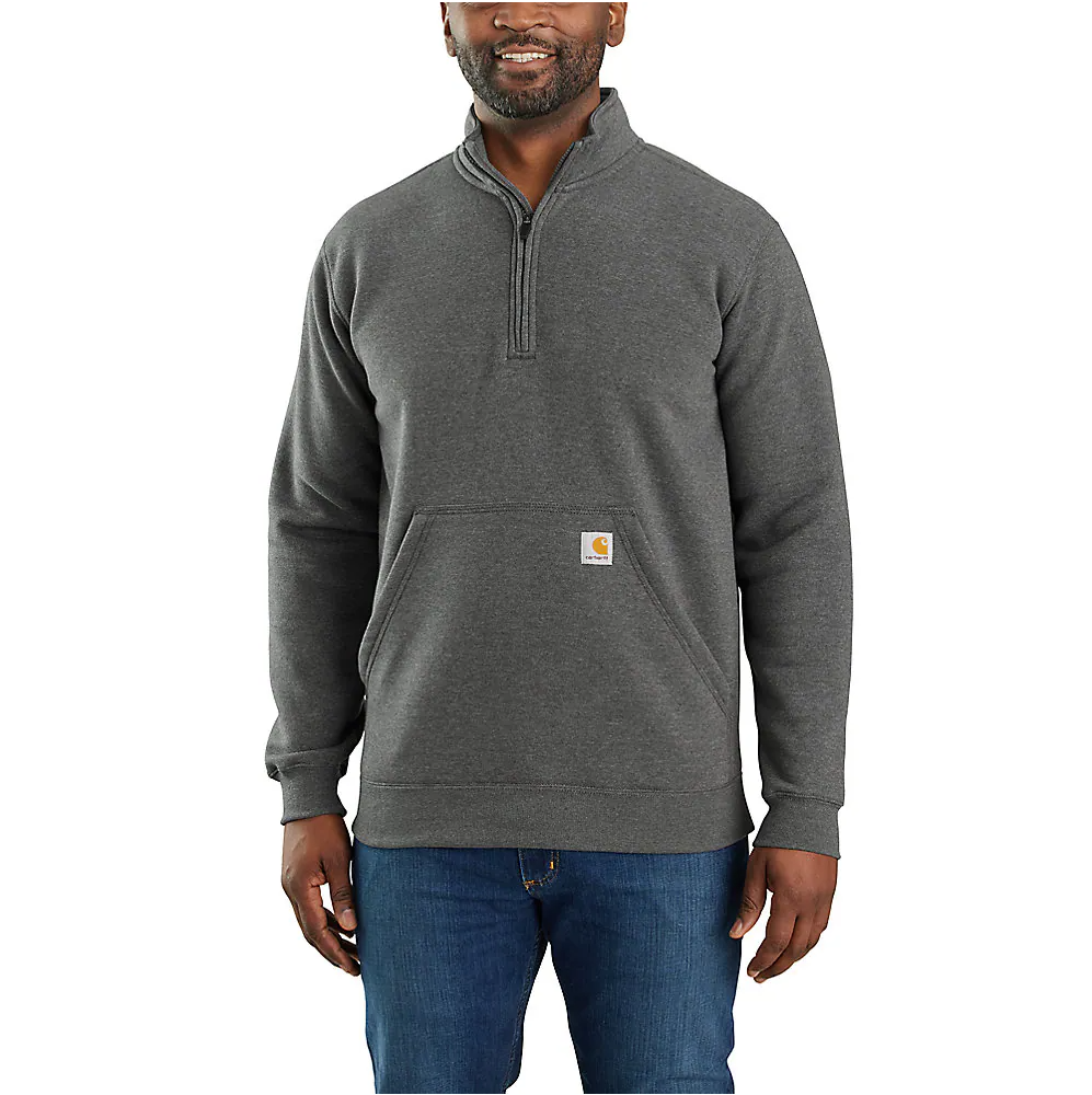Carhartt Quarter Zip Carbon Heather.png