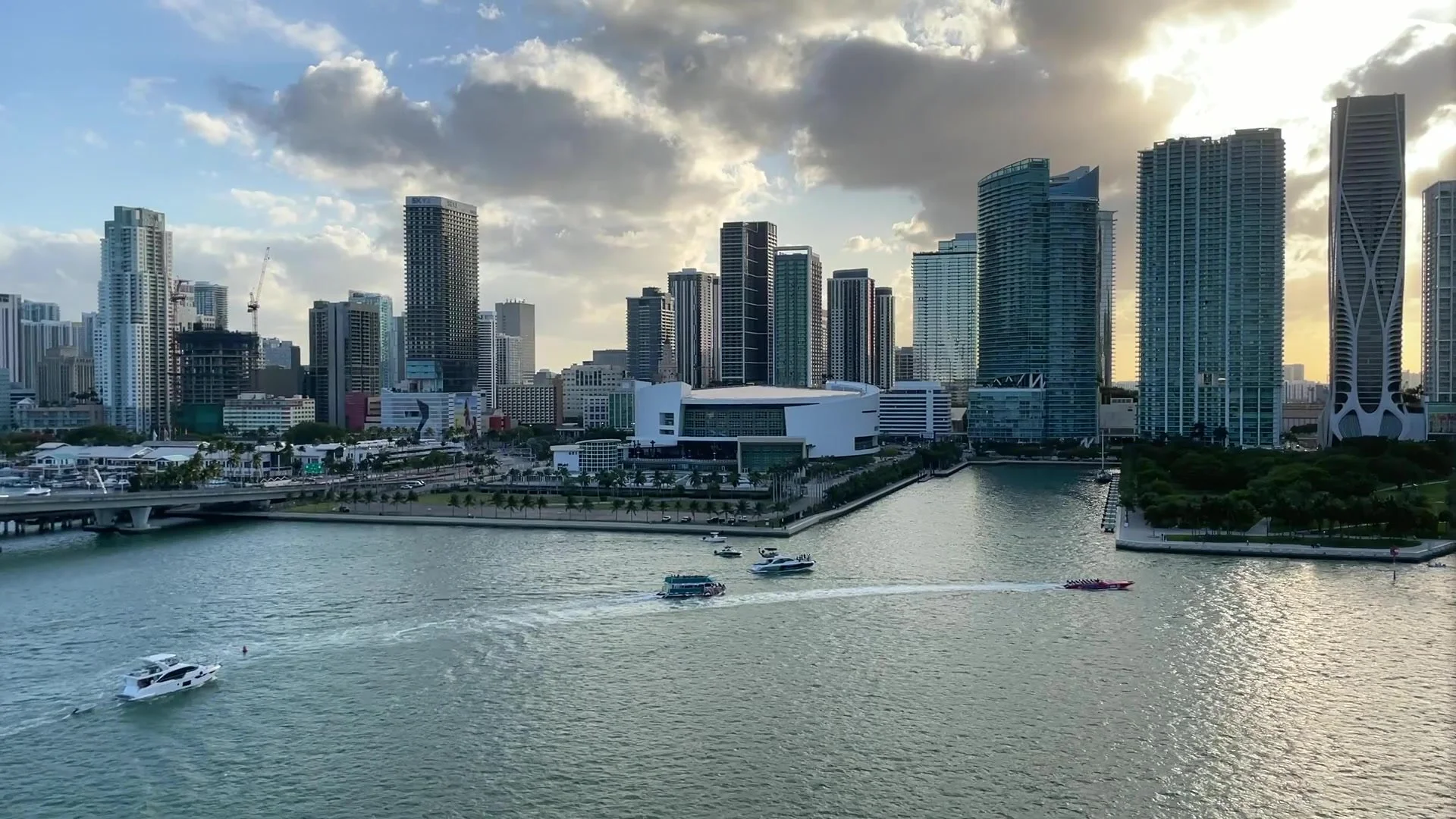 Miami skyline and waterfront