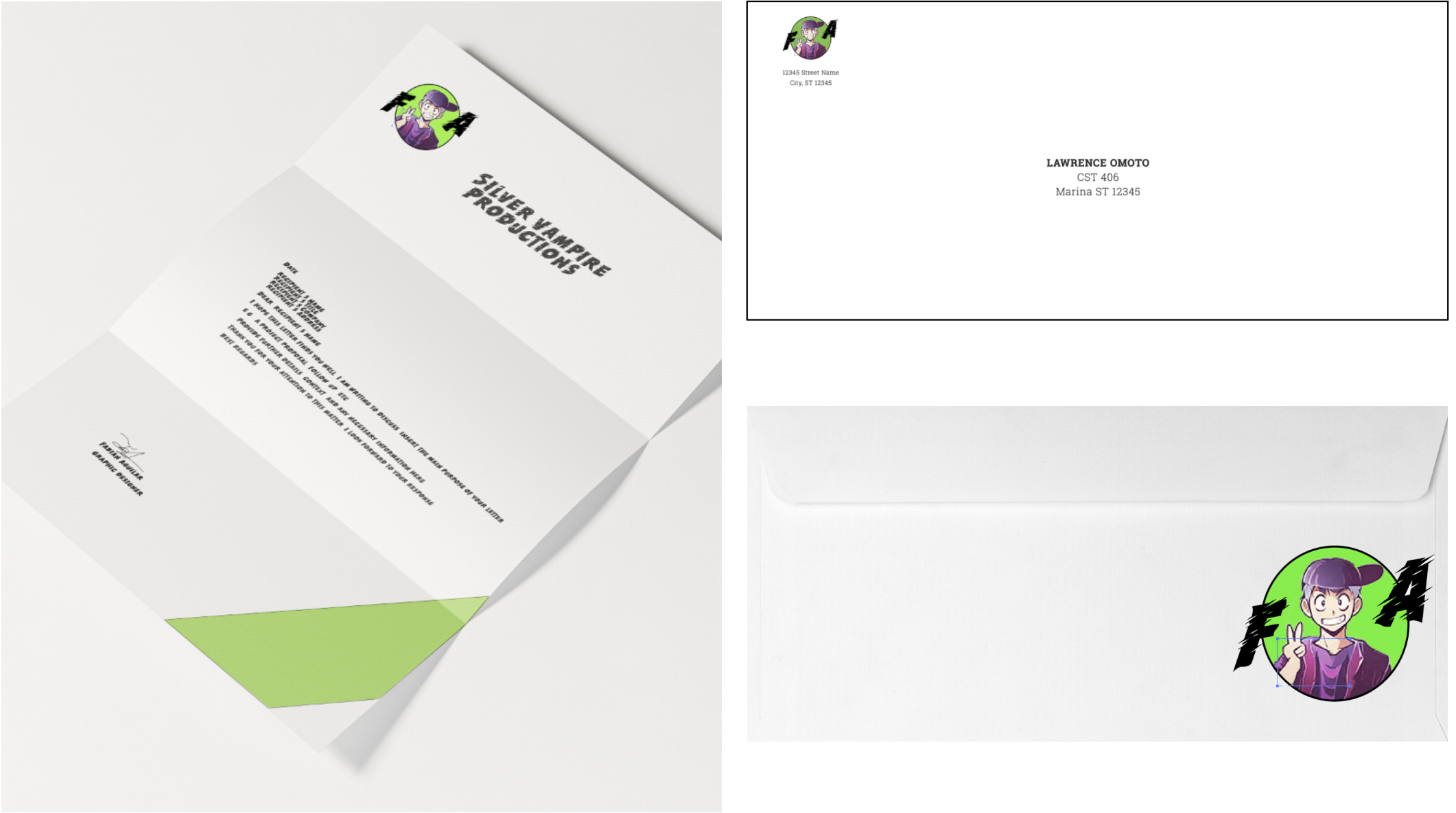 Letter/Envelope Mock up