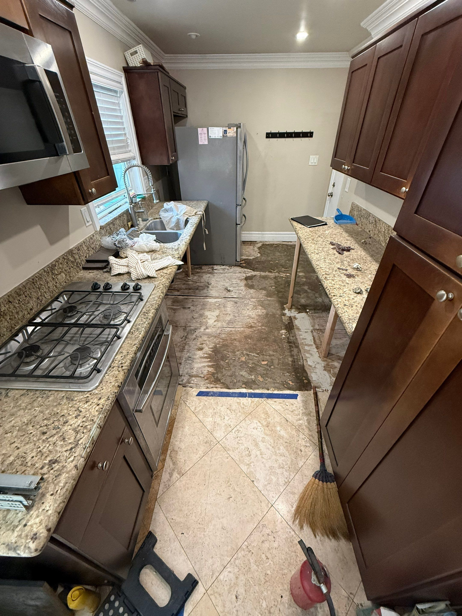 Fadox Construction & Restoration Documented this leak in San Diego for water flood in kitchen