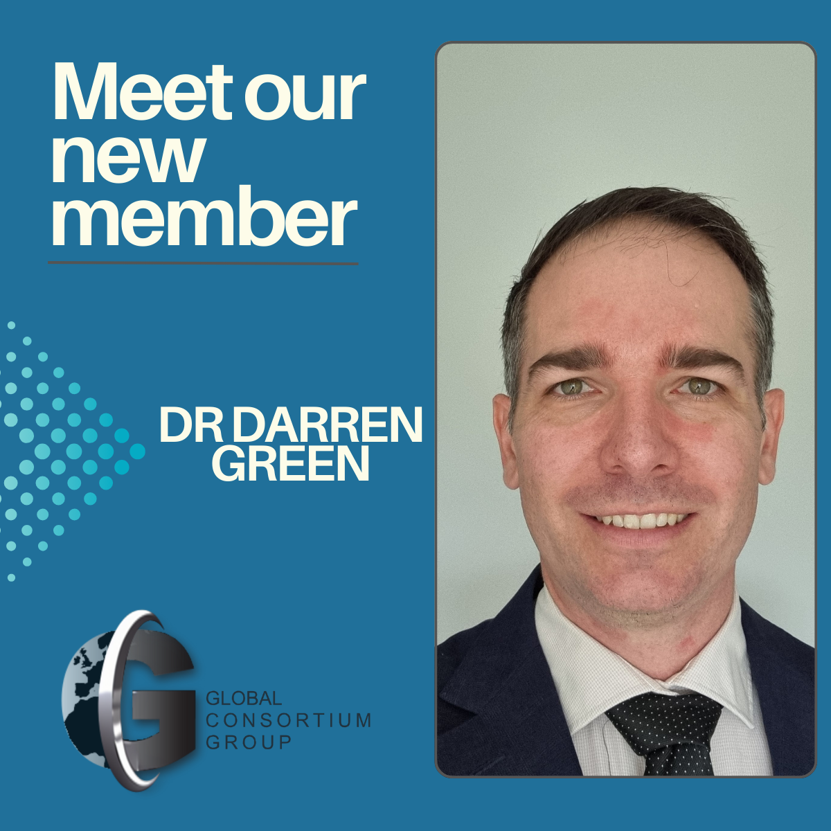 Member Annoucement! - Dr Darren Green
