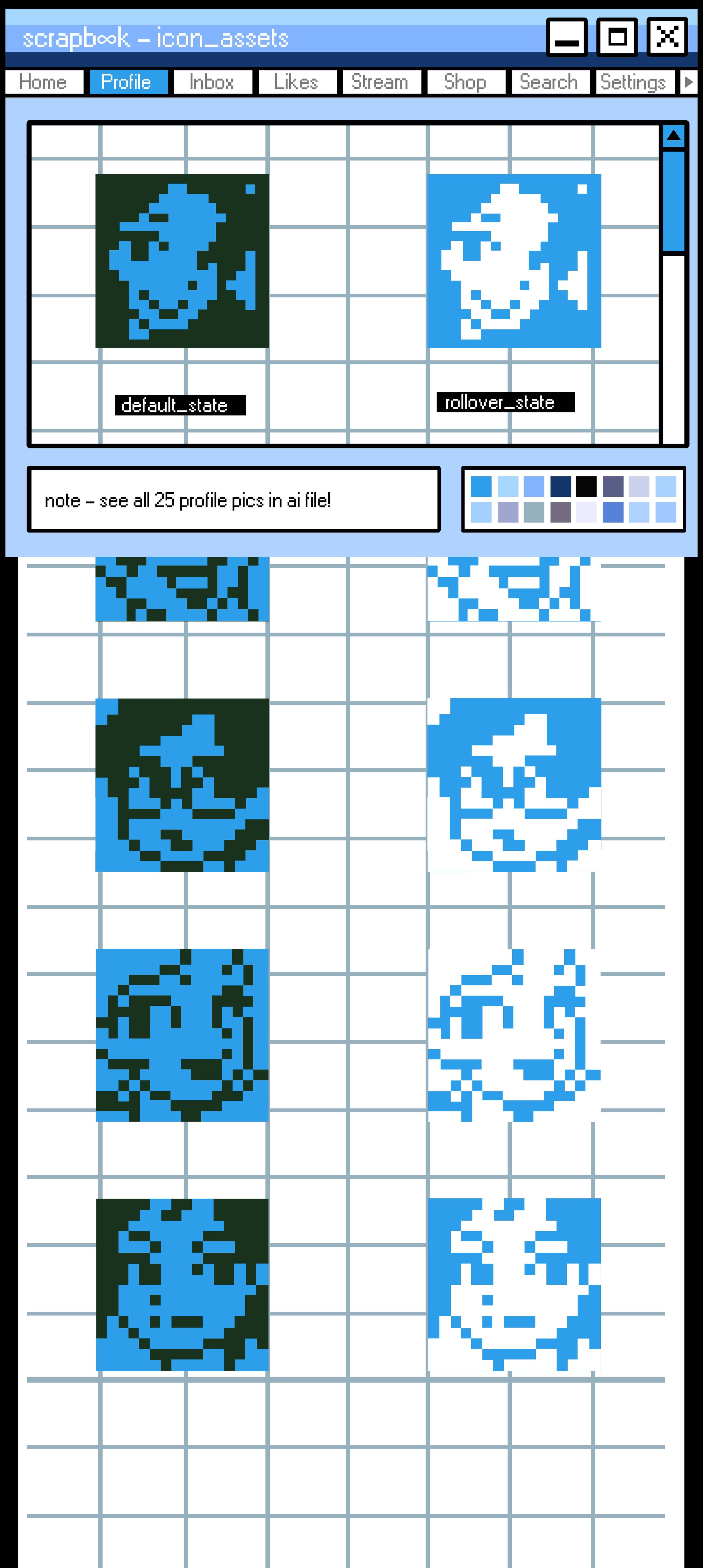J.Gore - scrapbook icon illustration pt1