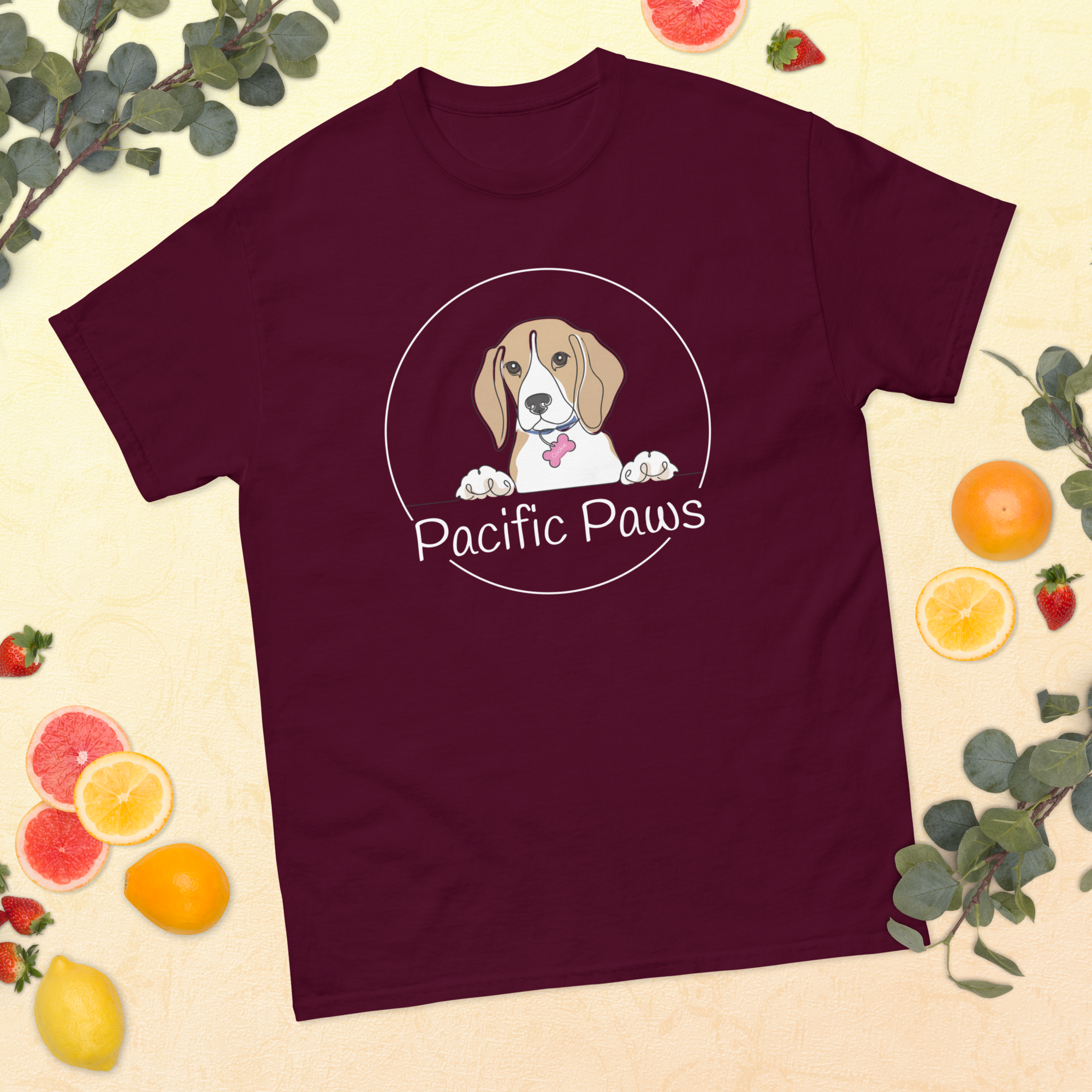 unisex-classic-tee-maroon-front-69f3cf73ae29f.png