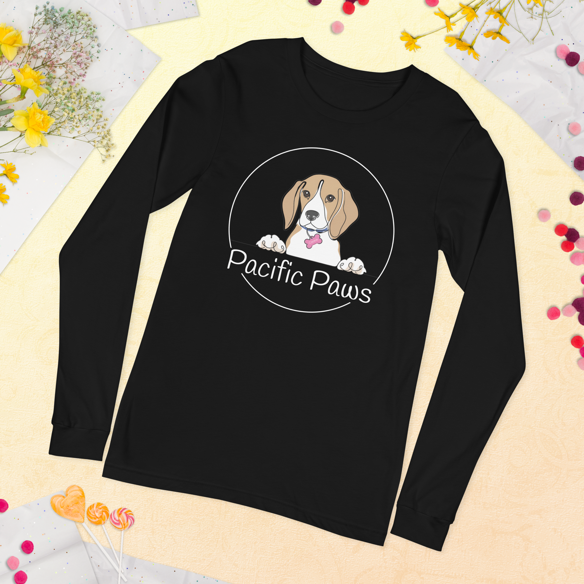 Pacific Paws Unisex Long Sleeve Tee