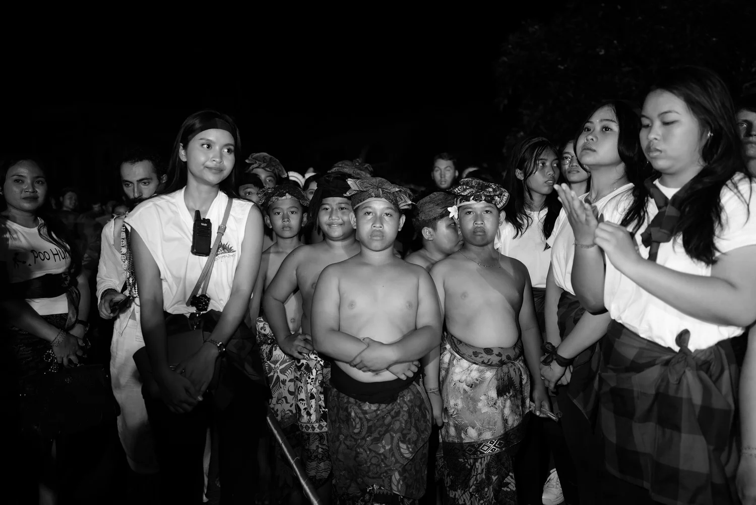 Young participants standing together at the end of the evening