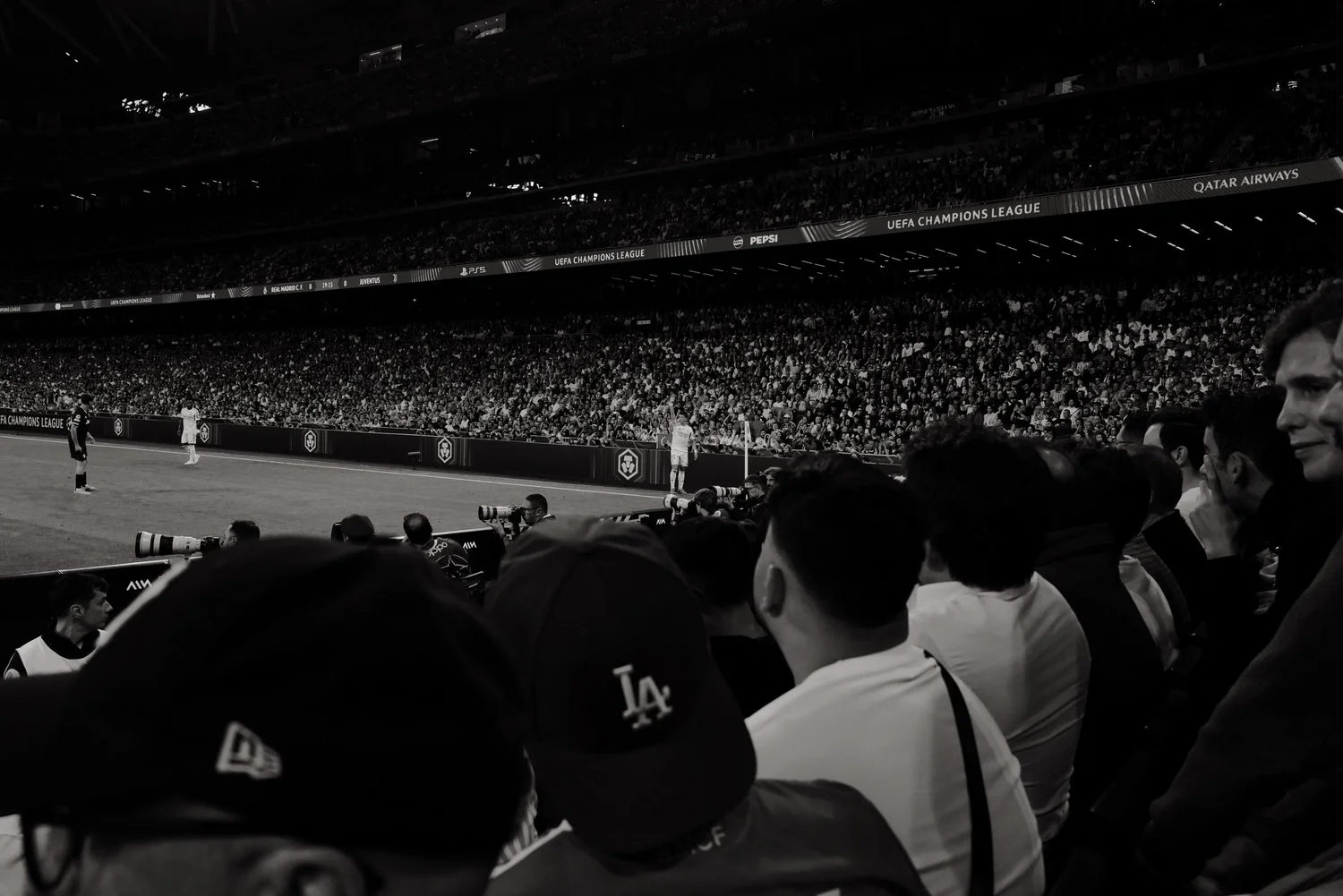 Spectators watching play from the stands