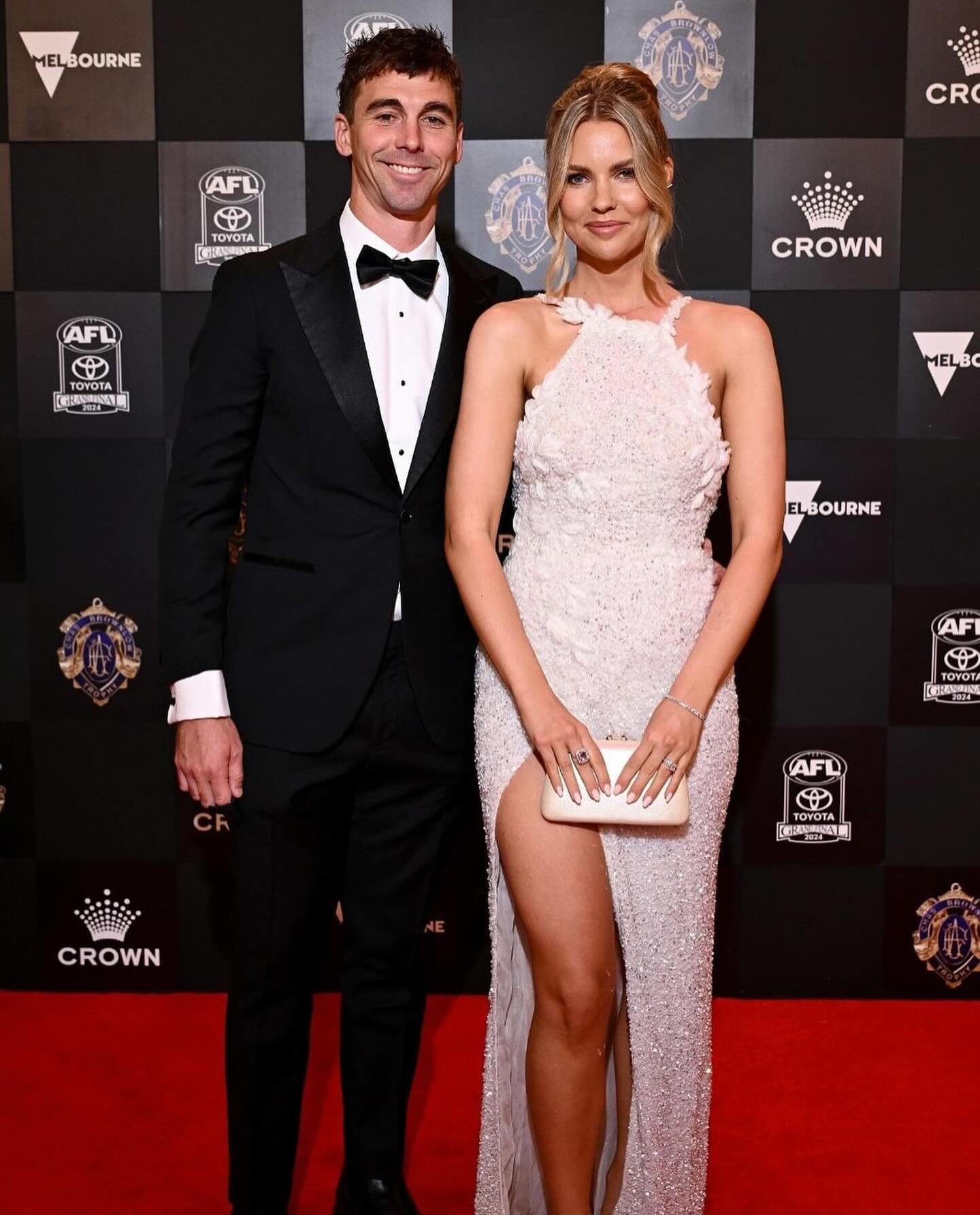 Brownlow 2024 Liv Cripps
Incredibly honoured to have been involved. ✨

Stylist :  @kellienobes 
Imagery :  @madeleine.gill.creative 
Jewellery : @shannakian_fine_jewellery 
Shoes :  @sirenshoes 
Hair : @marchesicoiffeur 
MUA :  @alarna.au 
Tan :  @br