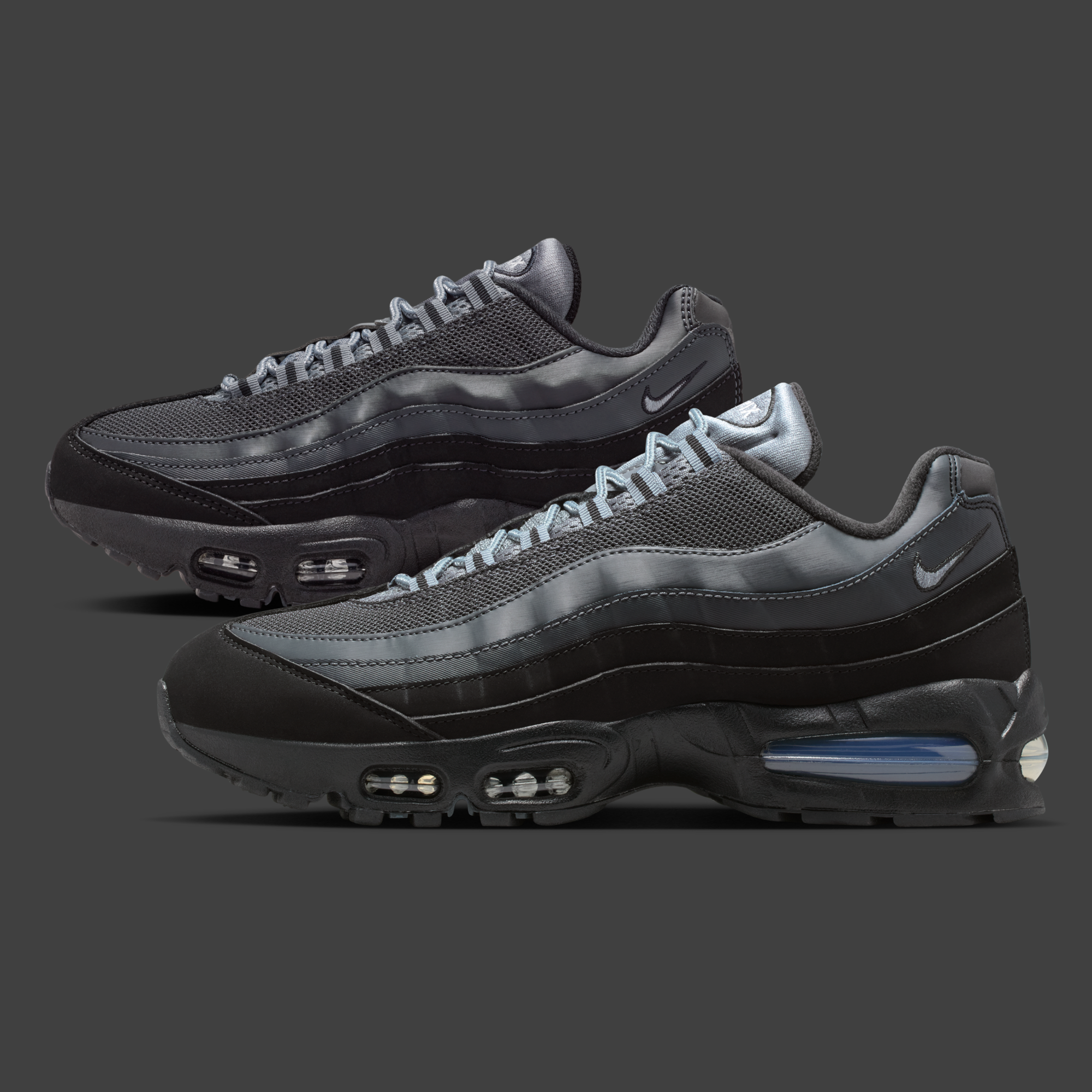 New Nike Air Max 95 Anthracite & Smoke Grey, In Men’s and Kids Sizes 