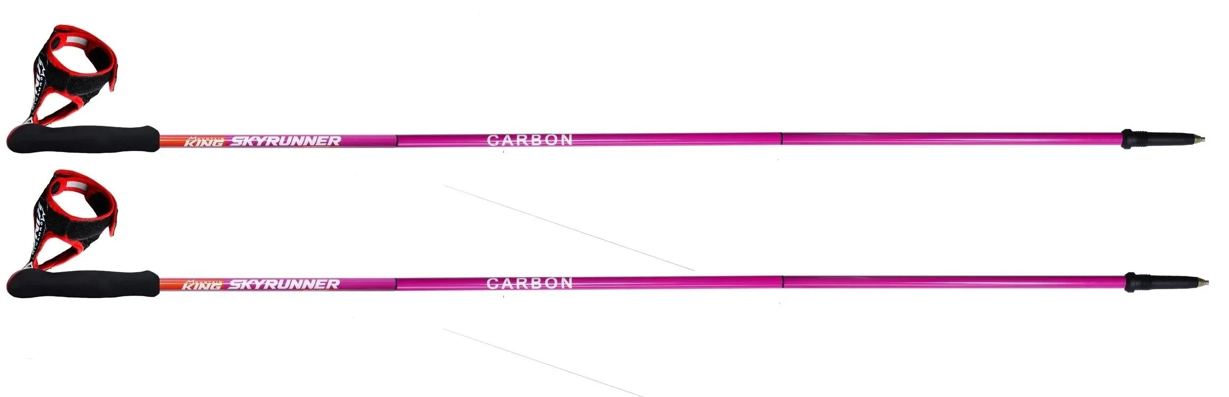 Mountain King SkyRunner Edge Ultra Pink Ultra Red, running poles for the spine race, running sticks for the Montane spine race, carbon running poles for trail running and ultra running, carbon poles for the UTMB 2026