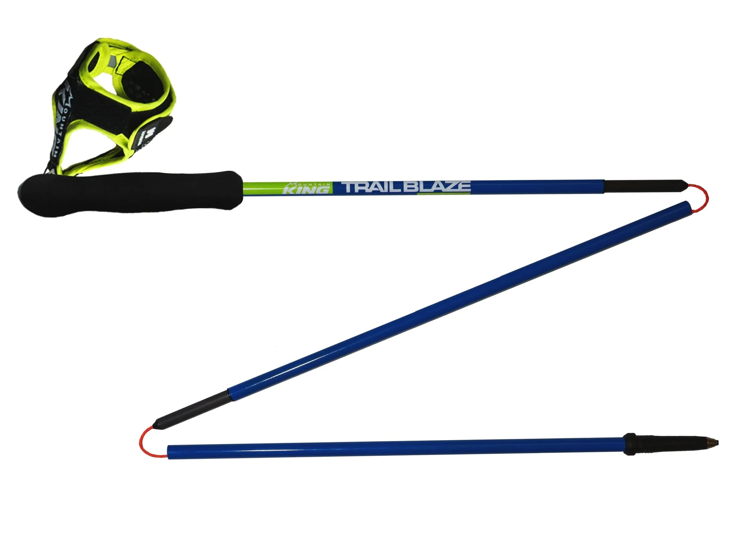 Mountain King SkyRunner Edge carbon running poles made in the United Kingdom, designed for trail running, ultra running, and thru-hiking.