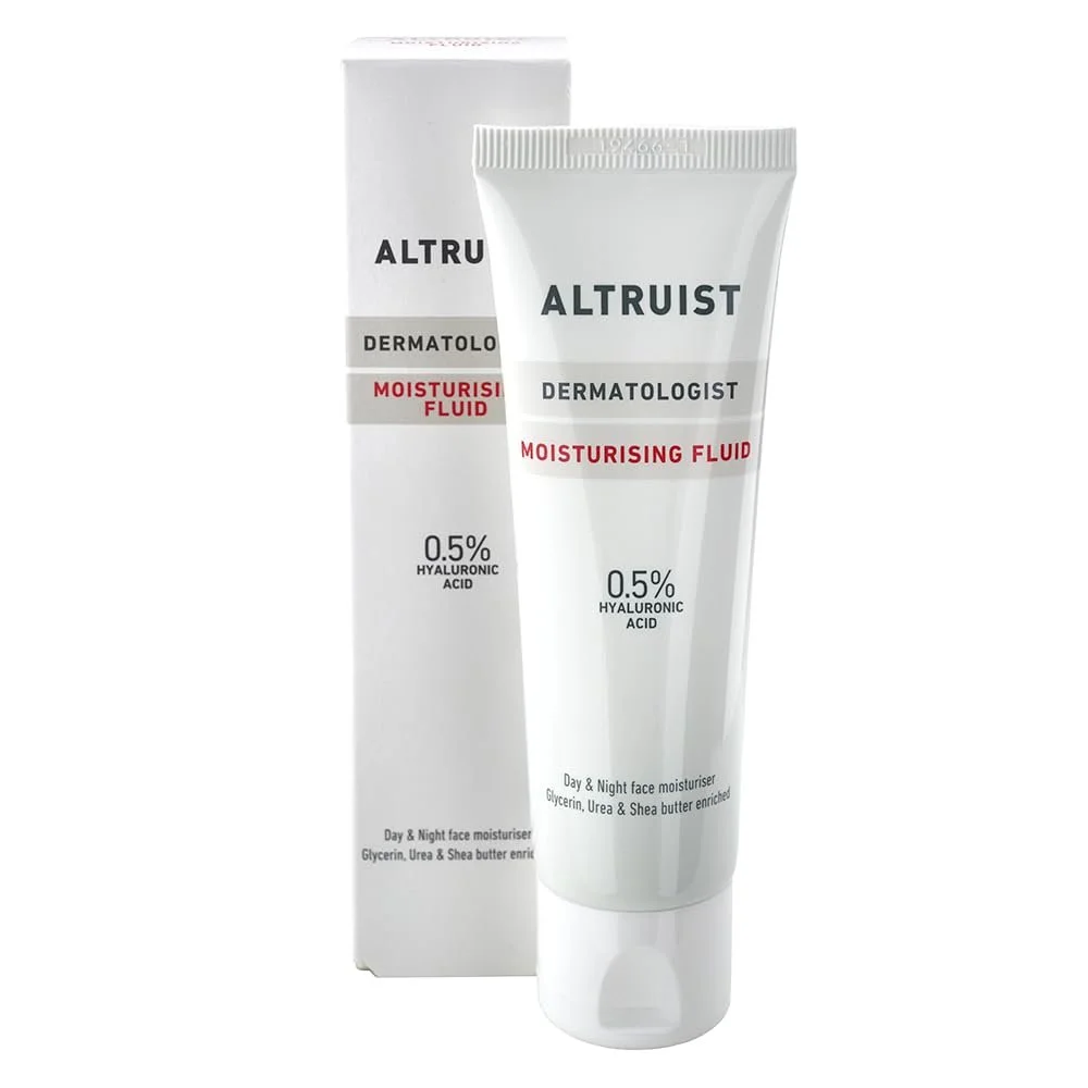 ALTRUIST Dermatologist Face Fluid 0.5% Hyaluronic Acid | Daily moisturiser | 50ml