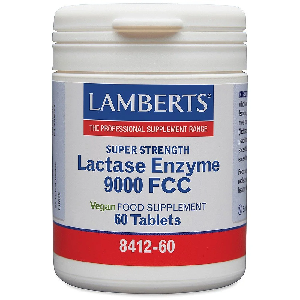 Lamberts Lactase Enzyme 9000 FCC Vegan 60 Tablets