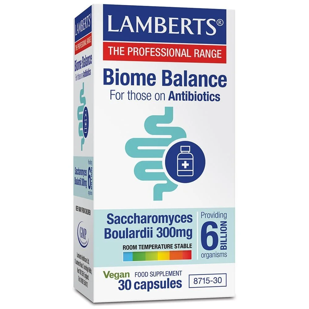 Lamberts Biome Balance For Antibiotics Vegan Probiotic 30 Capsules