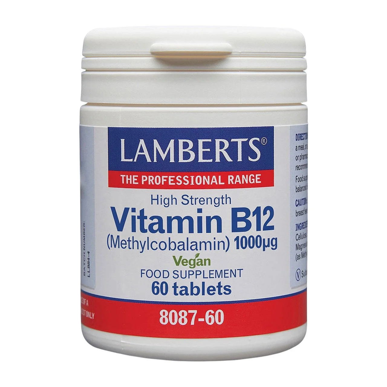 Lamberts High Strength B12 Vegan Tablets 1000mcg