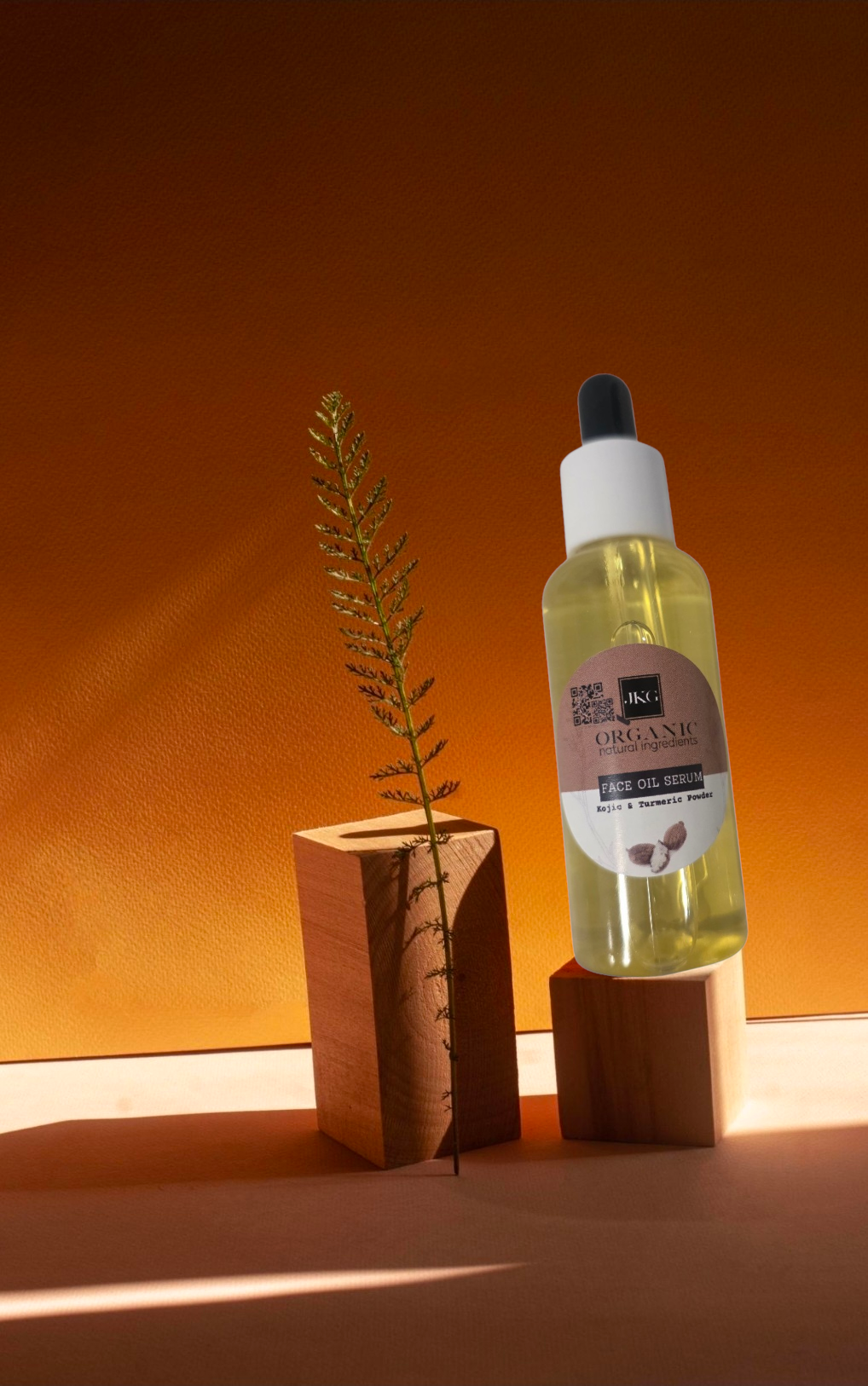 JKG Organic l Radiant Glow Face Oil Serum with Turmeric & Niacinamide – 86g