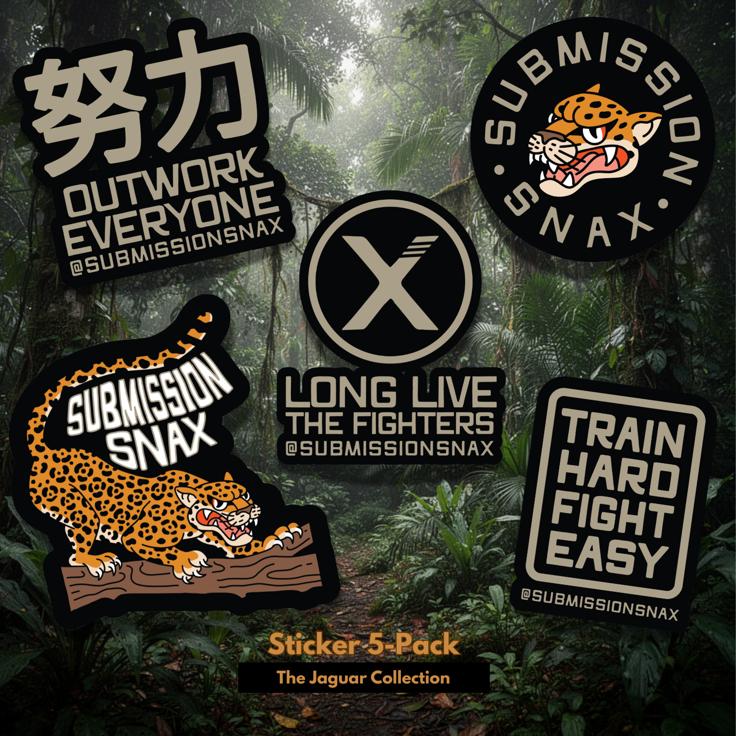 The Jaguar Sticker Collection 5-Pack