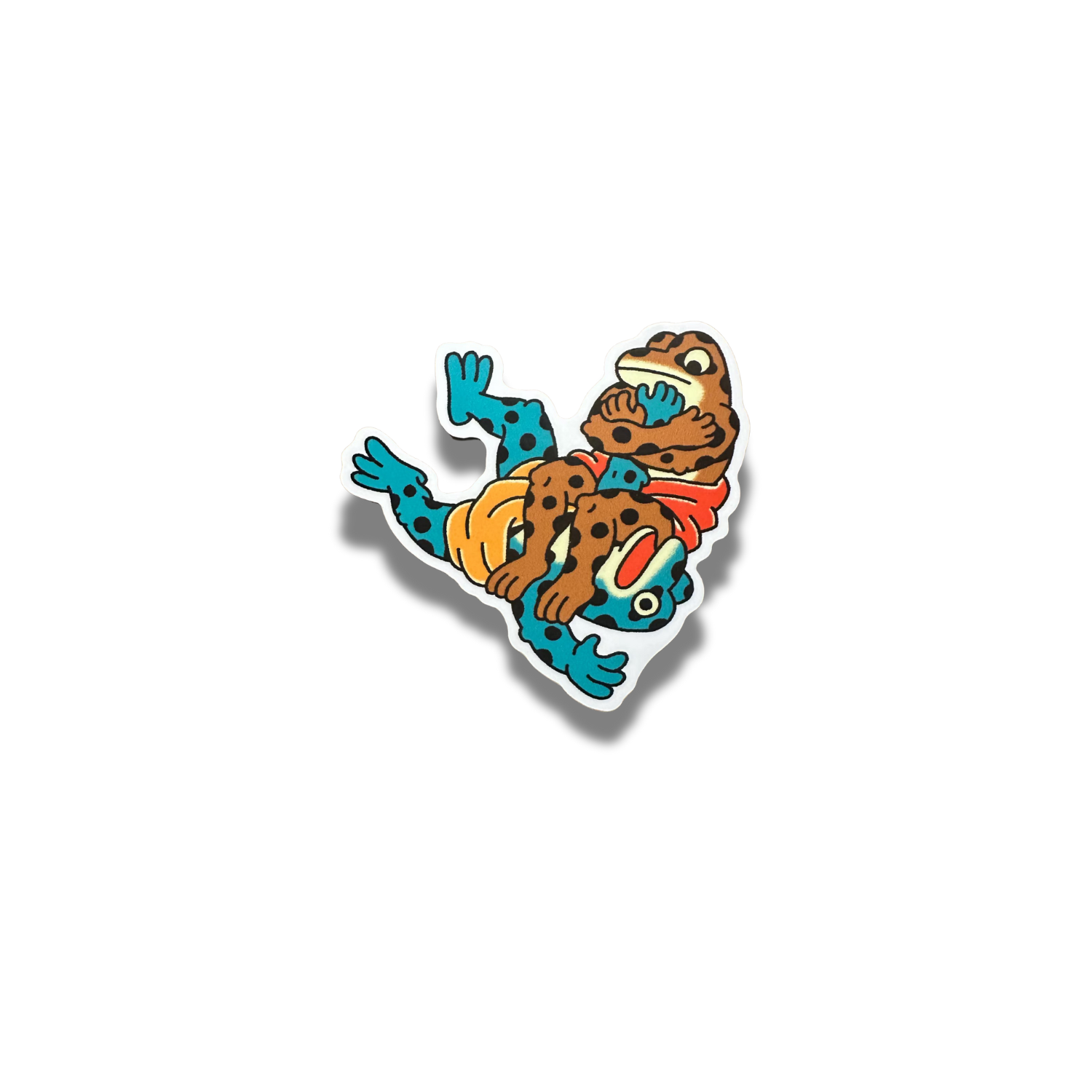 Jiu-Jitsu Frogs Sticker