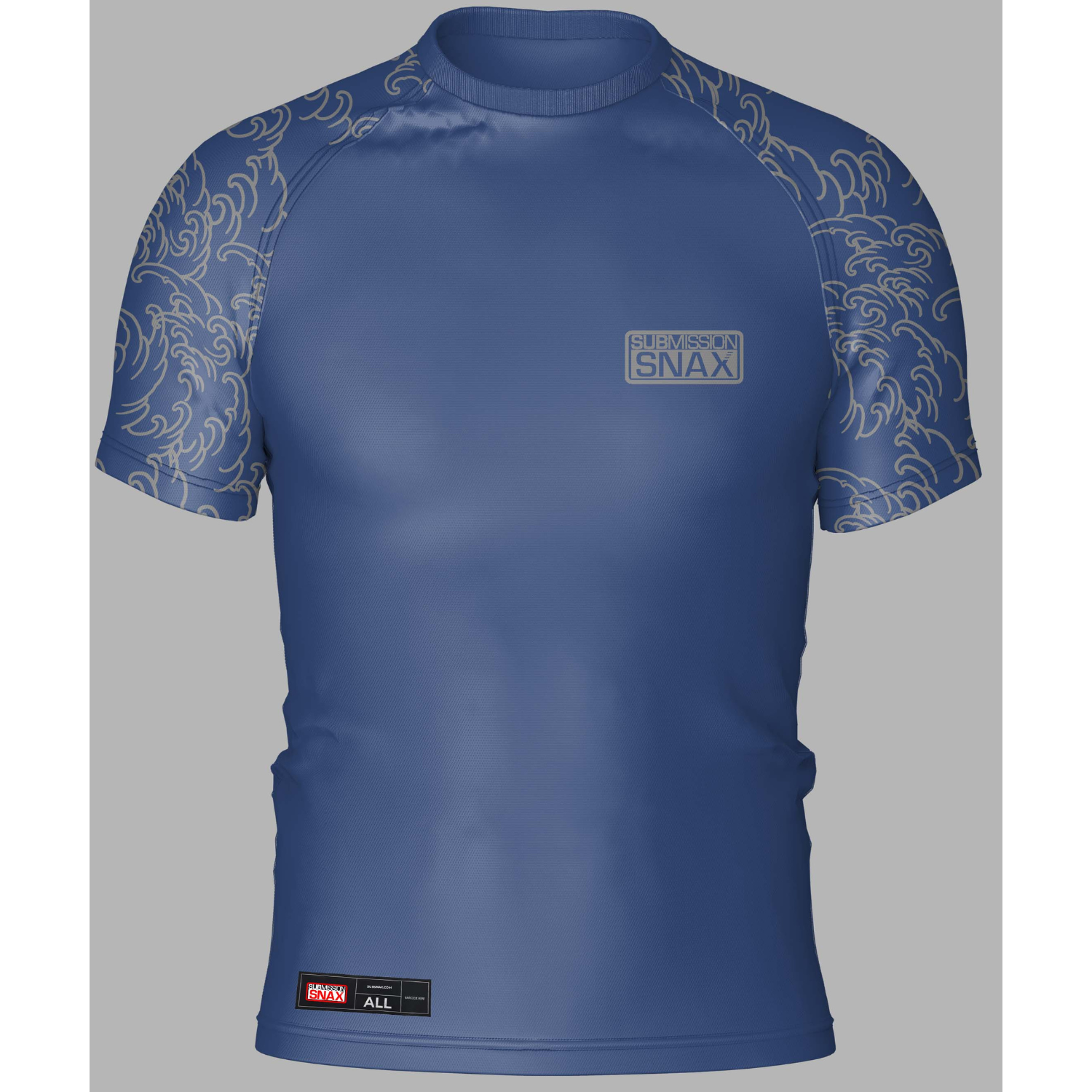 Submission Shark Ranked Rash Guard Blue