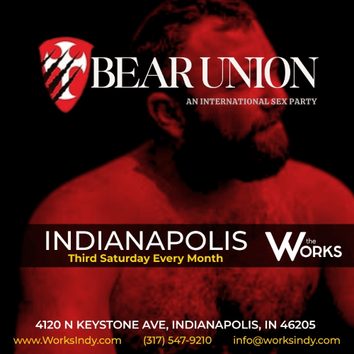 BearUnion at The Works Indy — 3rd Saturday Men’s Bear Play Party
