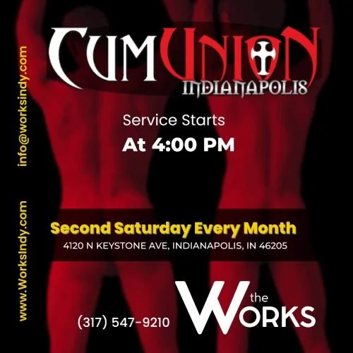 CumUnion at The Works  — Second Saturday Men’s Play Party
