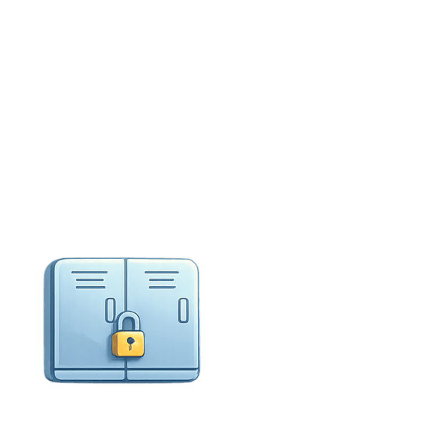 Locker icon representing secure locker access at The Works Indianapolis.