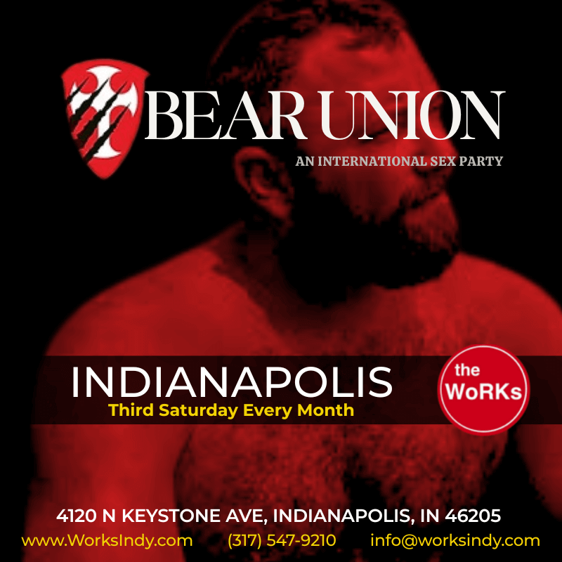 BearUnion at The Works Indy — 3rd Saturday Men’s Bear Play Party