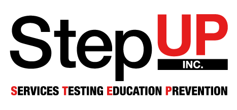 tep-Up Inc. logo representing free HIV testing, education, and prevention services in Indianapolis.”