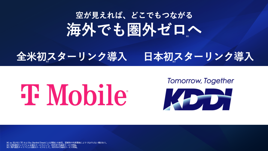 KDDI and T-Mobile US Strike D2D Roaming Agreement
