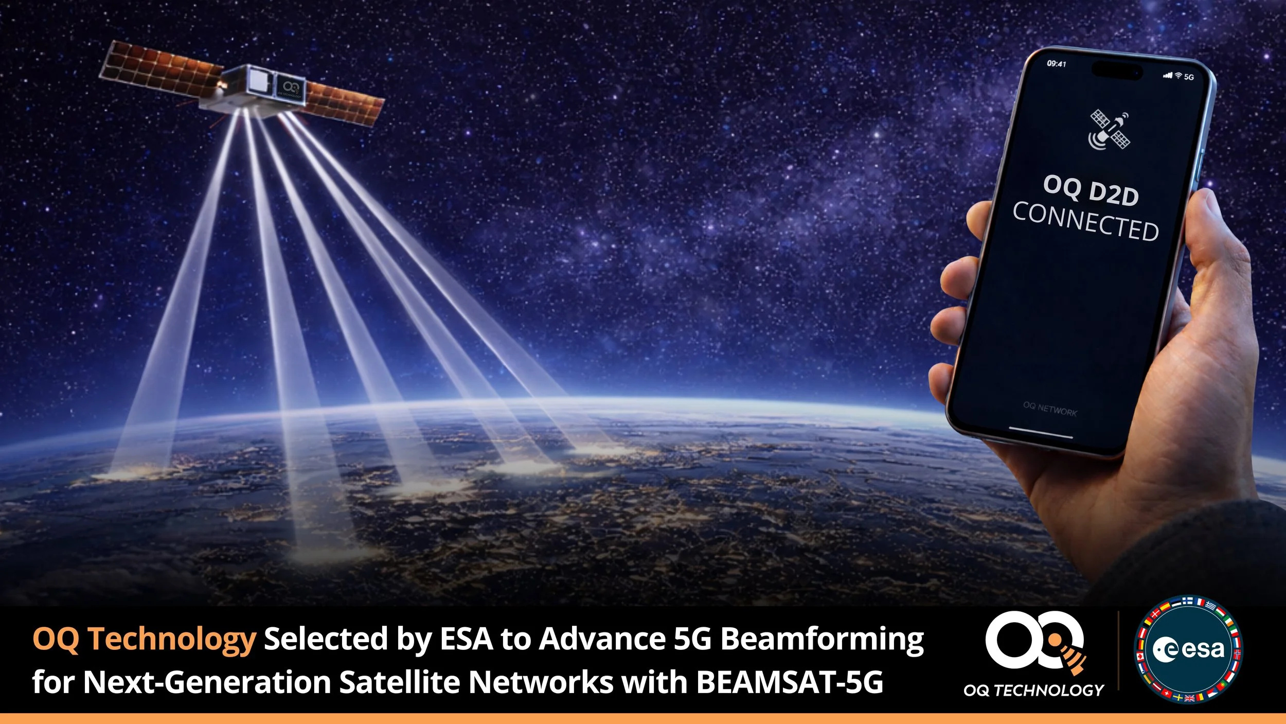 OQ Technology Secures ESA Contract for Advanced 5G NTN Beamforming