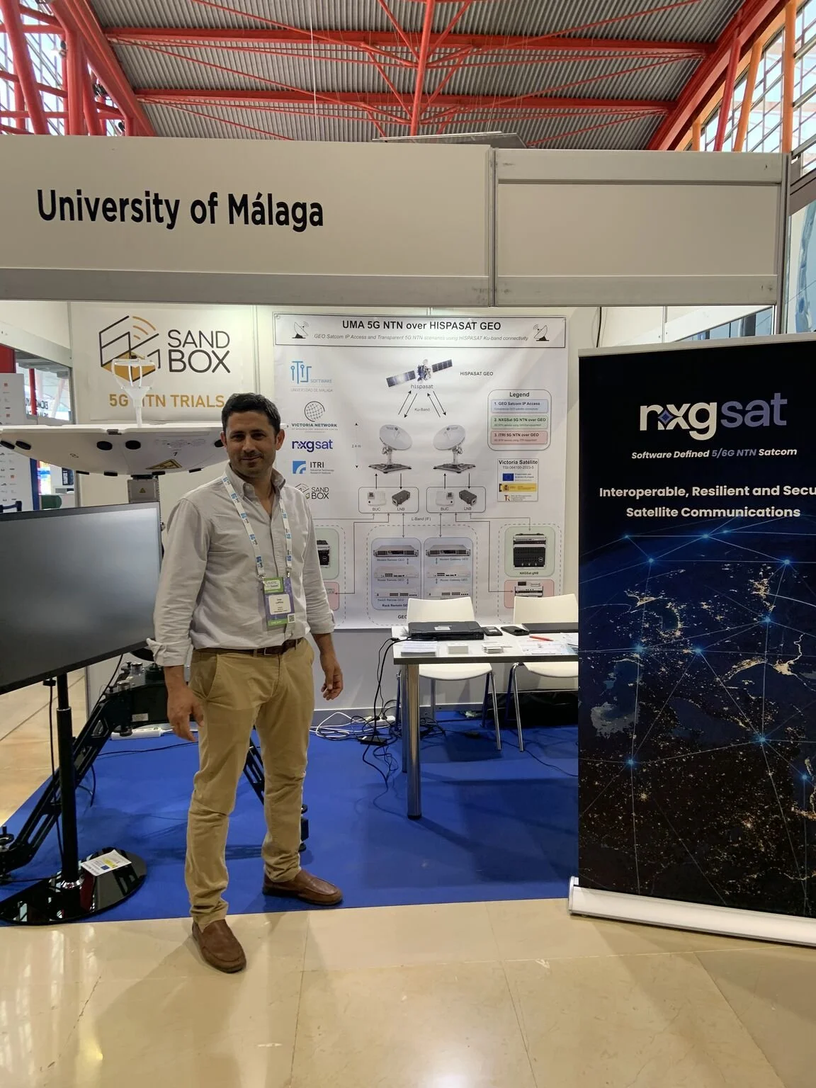 nxgsat and University of Málaga Demonstrate Live 5G NTN Over GEO Satellite