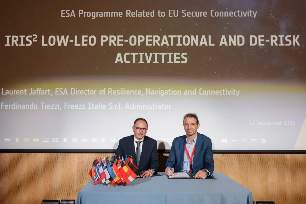 Freezz Italia Selected for ESA Study of VLEO D2D Architecture for IRIS²