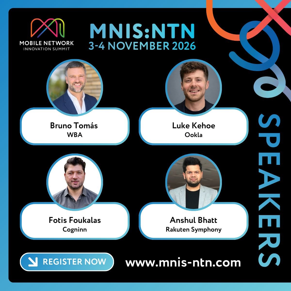 MNIS:NTN Virtual Event – Session Focus: Exploring the Technology and Innovation Roadmap for NTN – WBA, Ookla, Cogninn and Rakuten Symphony