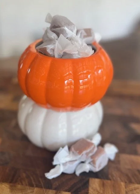 Orange and White Pumpkin Dishes