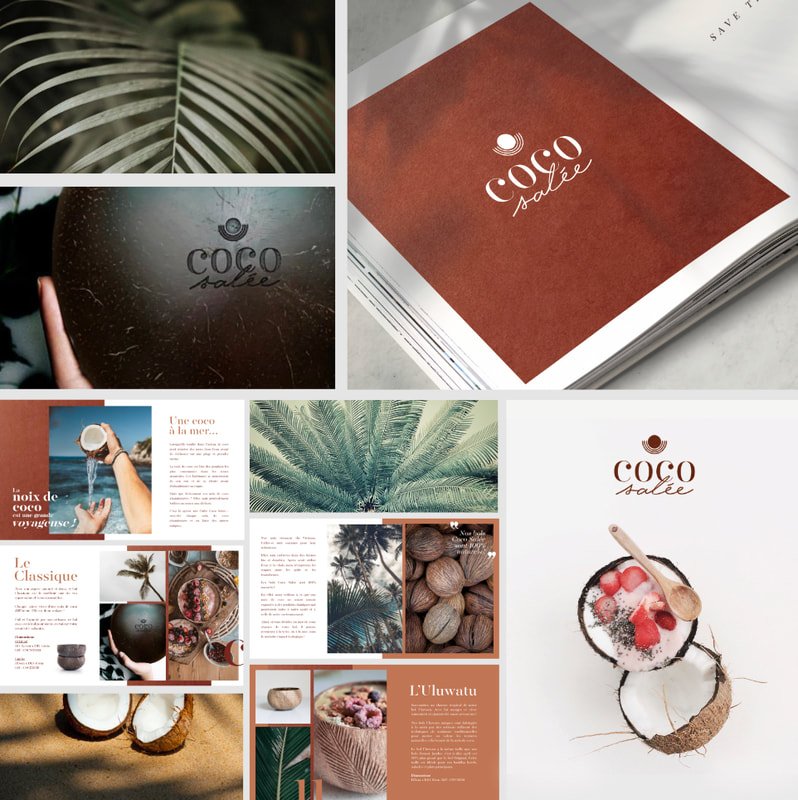 Branding for a coconut bowl brand