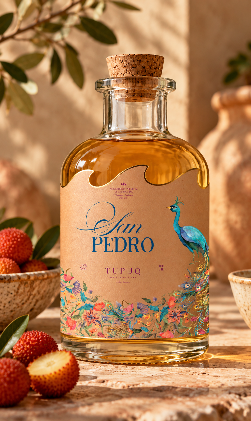 Label design for Tupuq's Medronho
