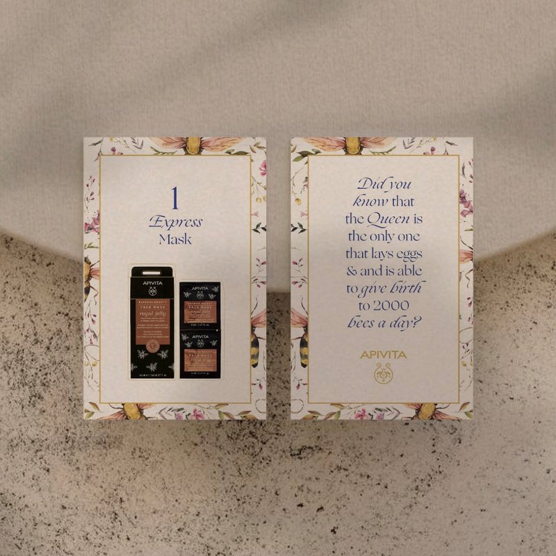 Card design for Apivita