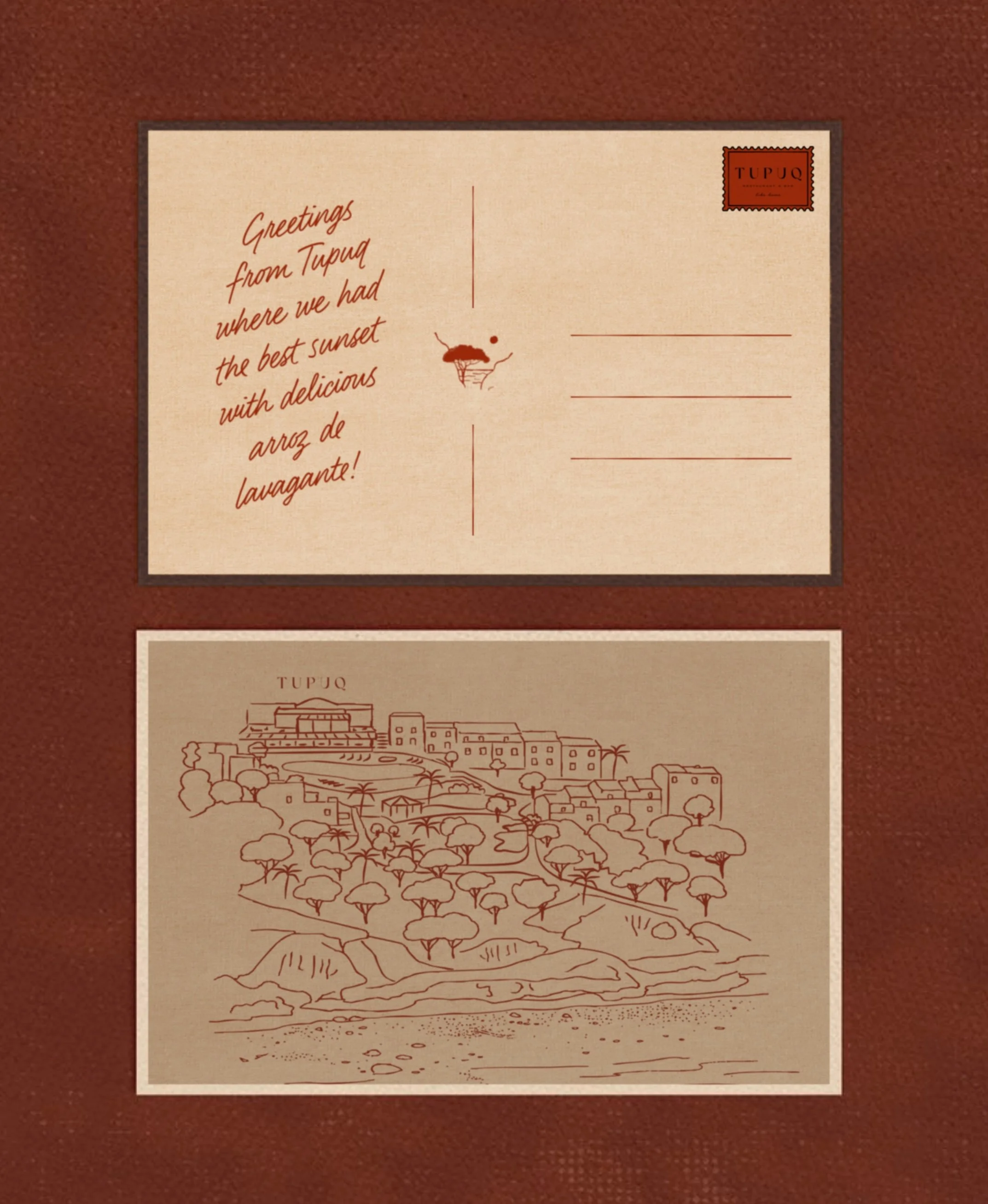 Sketch of a resSketch of a resort spaceort space