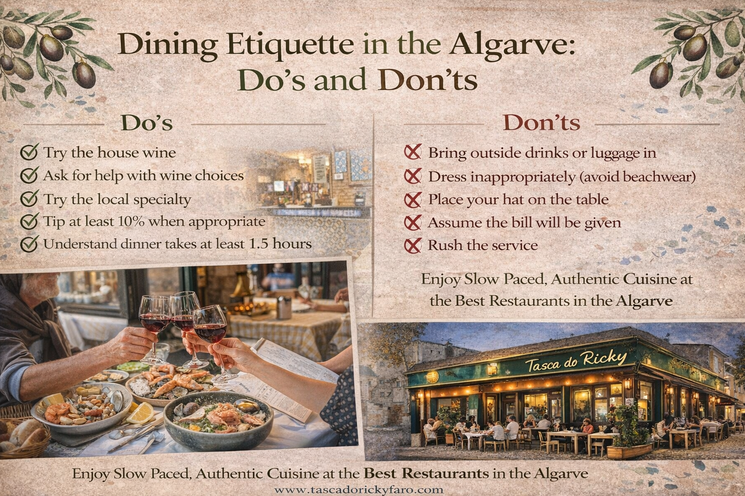 Dining Etiquette in the Algarve: Do’s and Don’ts at the Best Restaurants in the Algarve