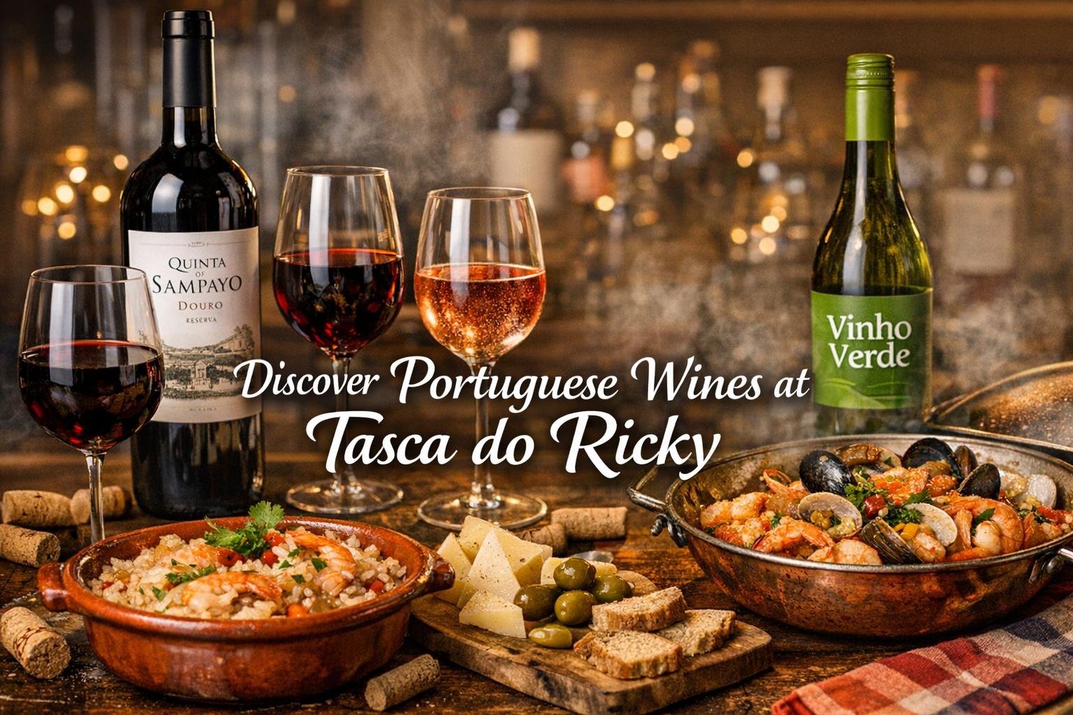 Explore a Curated Wine Experience  at Tasca do Ricky in Faro