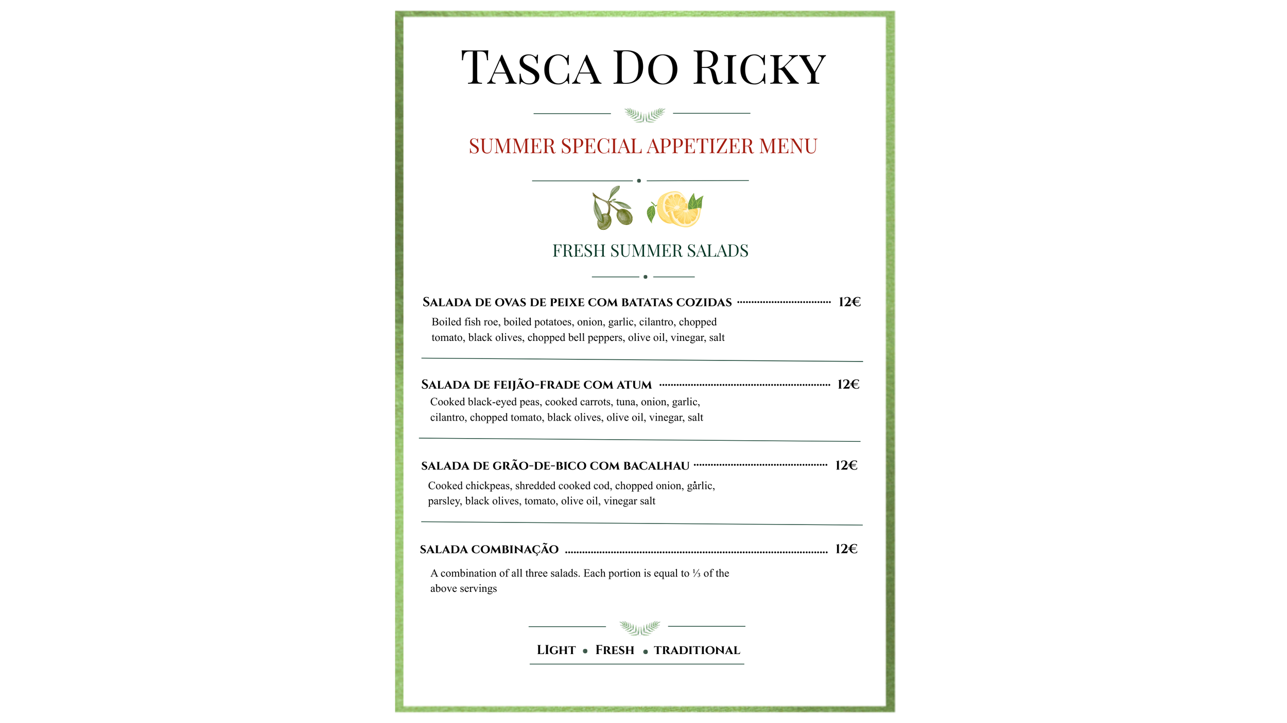 Experience Summer Flavours in Faro at Tasca Do Ricky