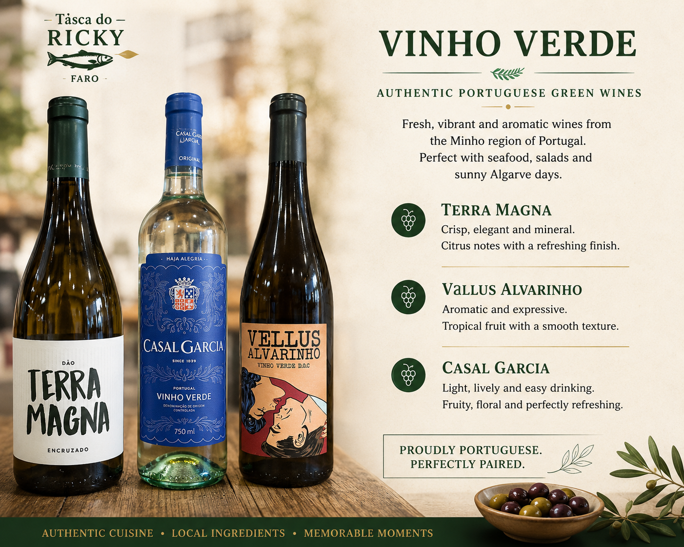 What Is Vinho Verde? Discover Portugal’s Most Refreshing Wine at Tasca do Ricky
